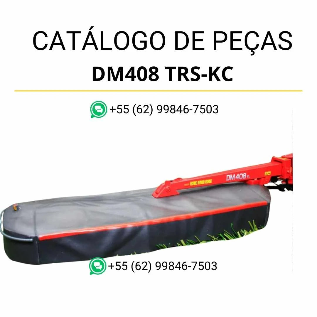 Catálogo de peças Massey Ferguson DM408 TRS-KC MF AHZ em PDF com diagramas técnicos e identificação completa dos componentes