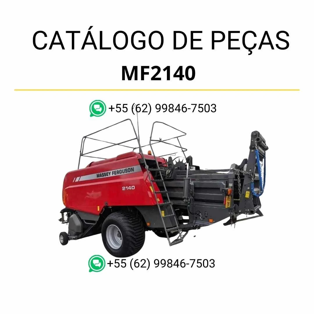 Catálogo de peças Massey Ferguson MF2140 Enfardadeira Quadrada em PDF com diagramas técnicos e identificação completa dos componentes