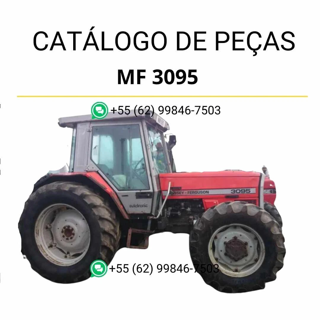 Catálogo de peças Massey Ferguson MF 3095 em PDF com diagramas completos e identificação técnica de todos os componentes do trator