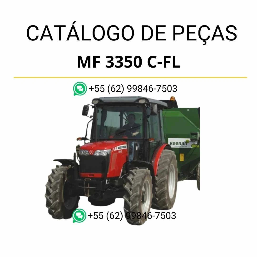 Catálogo de peças Massey Ferguson MF 3340 C-FL Crawler em PDF com diagramas técnicos e identificação completa dos componentes da máquina