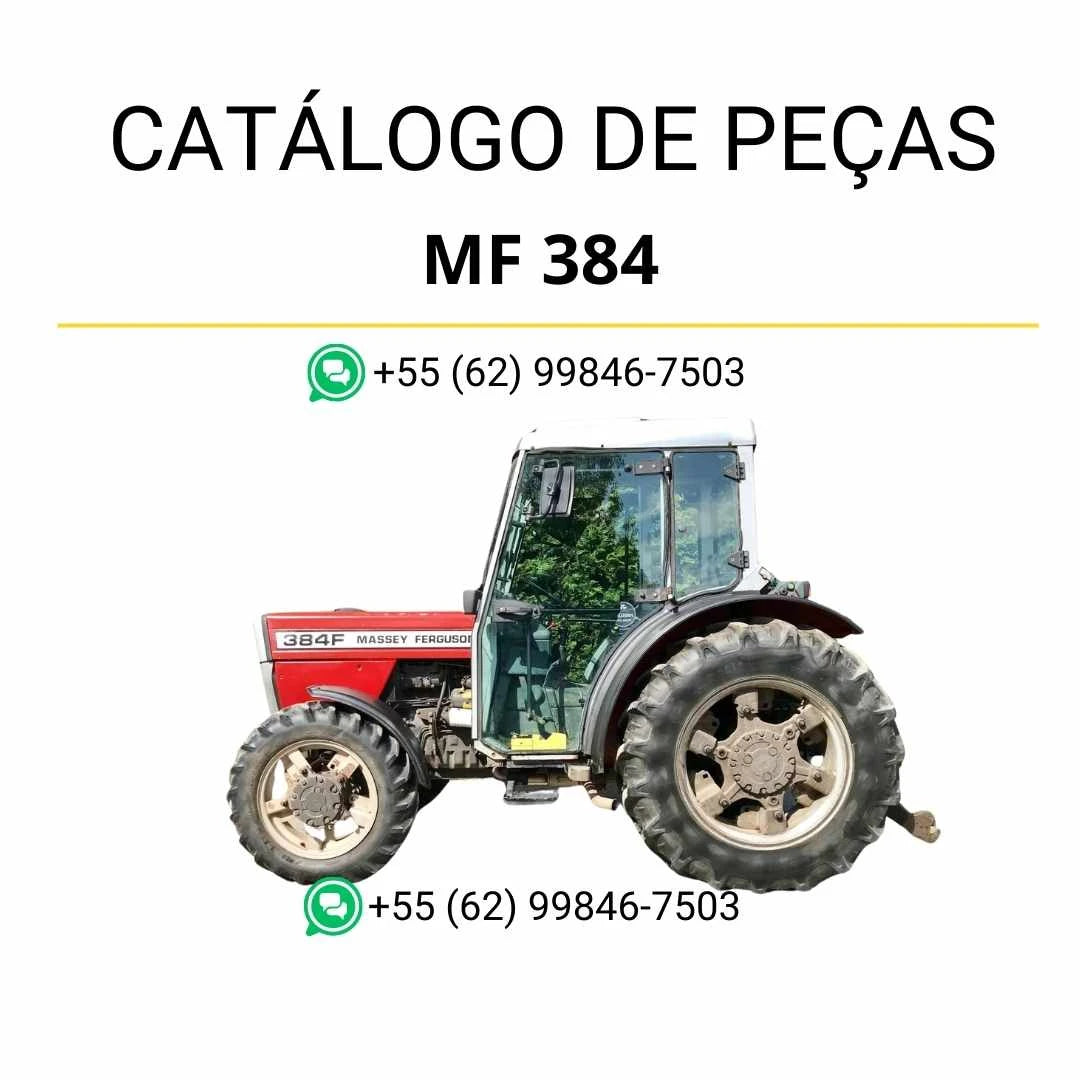 Catálogo de peças Massey Ferguson MF 384 e 3225 SP(X) FP(X) em PDF, com vistas explodidas e identificação completa dos componentes