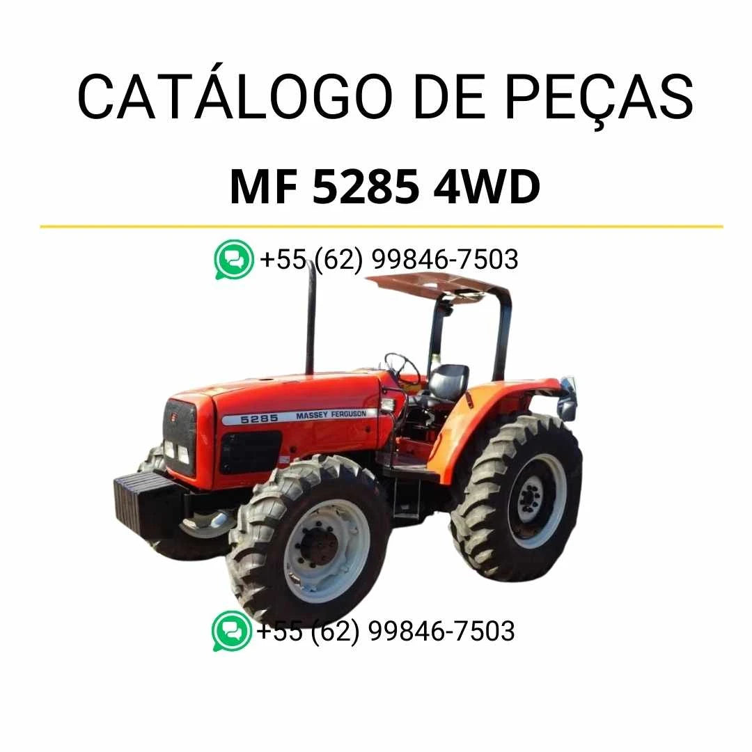 Catálogo de peças Massey Ferguson MF 5285 4WD em PDF, com ilustrações técnicas e identificação completa dos componentes do trator