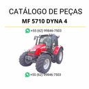 Catálogo de peças Massey Ferguson MF 5710 Dyna 4 em PDF com ilustrações técnicas, identificação de componentes e detalhes completos para manutenção