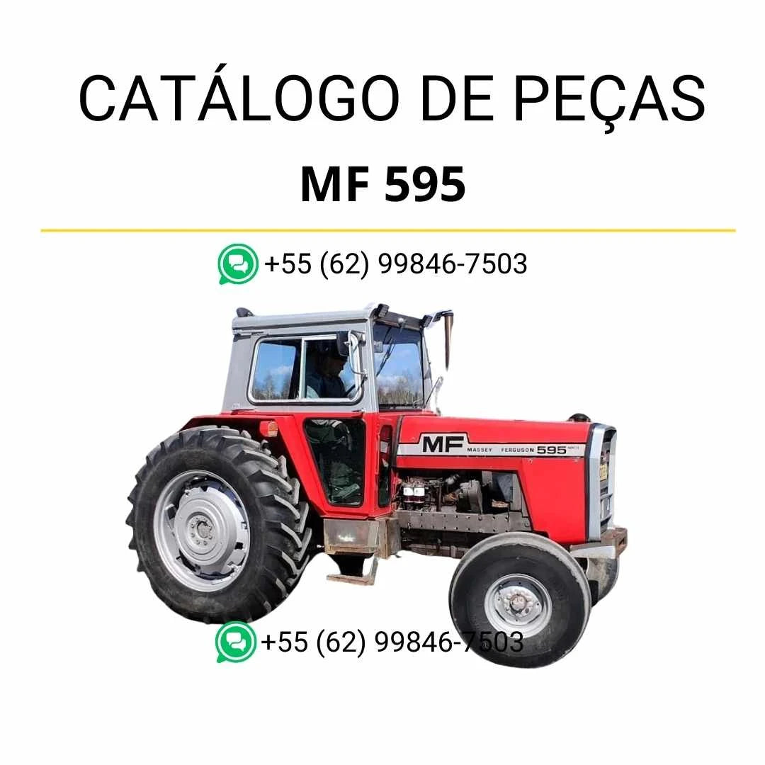 Catálogo de peças Massey Ferguson MF 595 e 595 MKII (FR) em PDF, com diagramas e identificação completa dos componentes originais