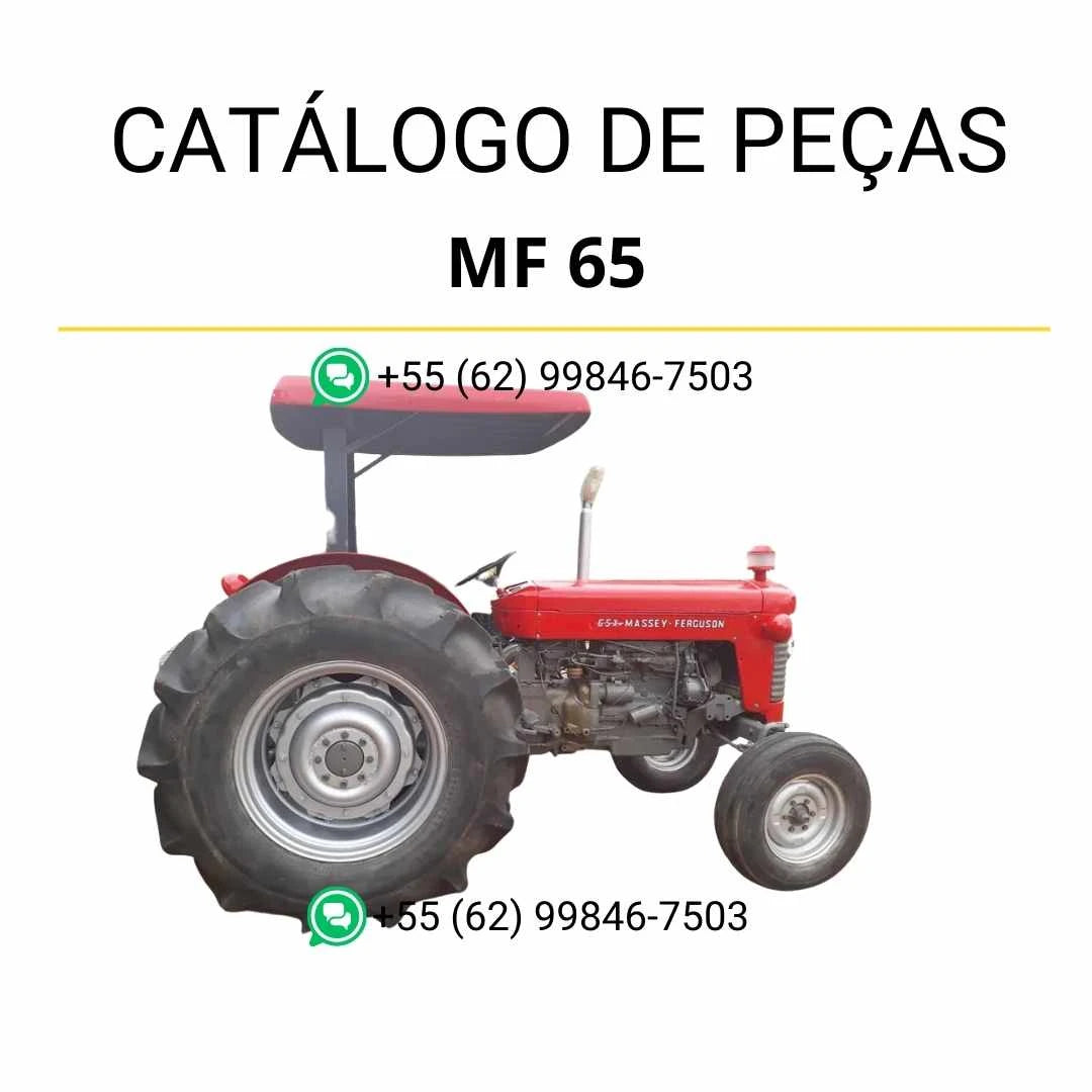 Catálogo de peças Massey Ferguson MF 65 e 765 em PDF com ilustrações técnicas e lista completa de componentes originais