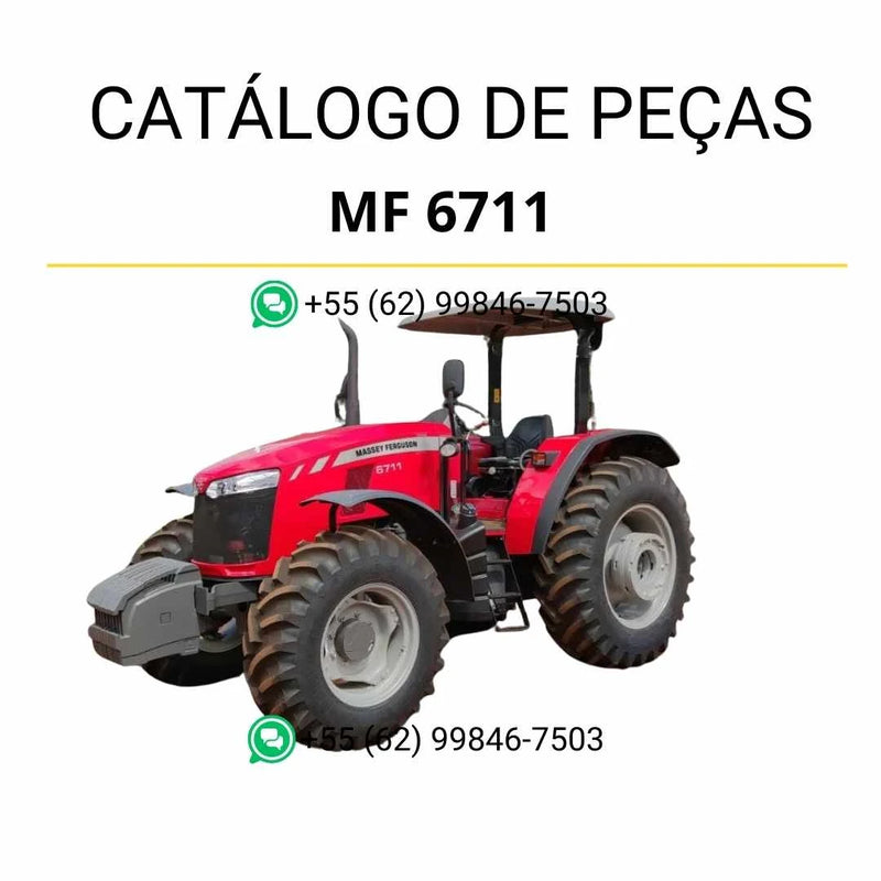 Catálogo de peças Massey Ferguson MF 6711 ECO4 Tier 2-3 em PDF com diagramas detalhados e componentes originais