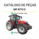Catálogo de peças Massey Ferguson MF 6713 S Dyna 4 em PDF com diagramas detalhados e identificação completa de componentes originais