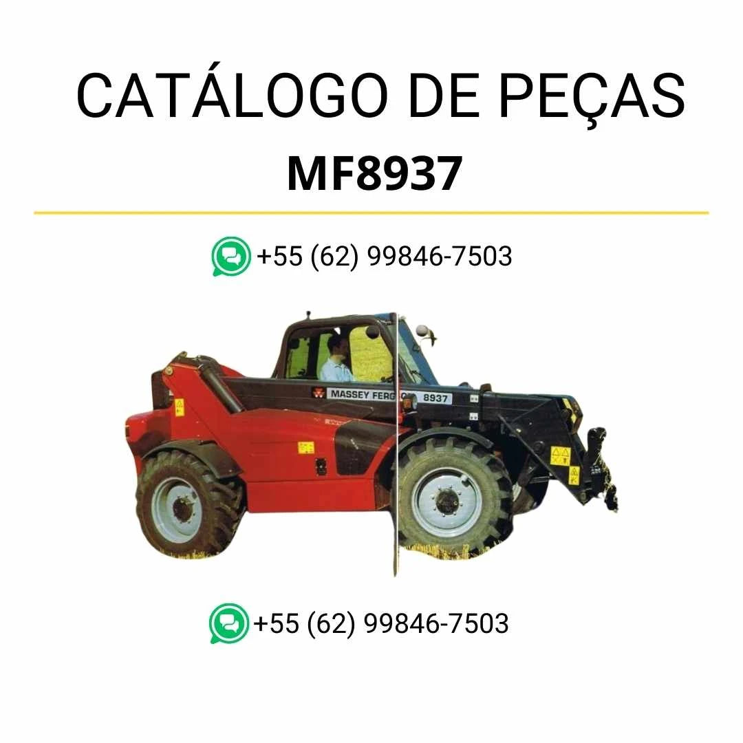 Catálogo de peças Massey Ferguson MF8925 e MF8926 Tier 3 em PDF com lista detalhada de componentes originais e diagramas técnicos