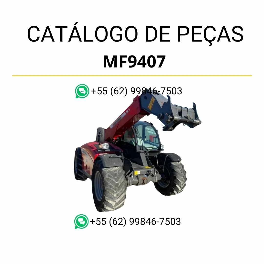 Catálogo de peças Massey Ferguson MF9407 ST3A em PDF com diagramas técnicos e lista completa de componentes do manipulador