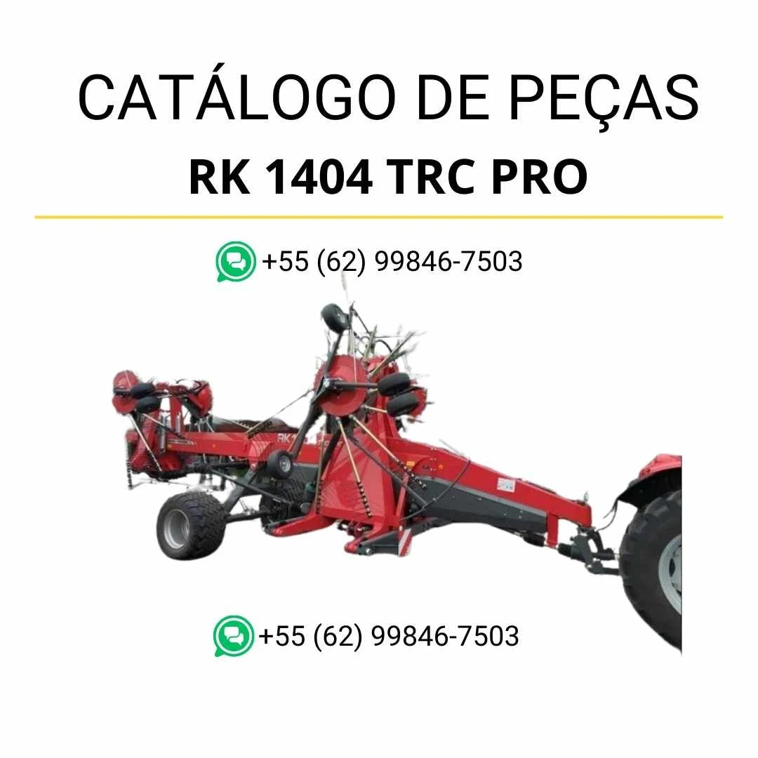 Catálogo de peças Massey Ferguson RK 1404 TRC PRO em PDF, com ilustrações técnicas detalhadas e identificação completa dos componentes TYT