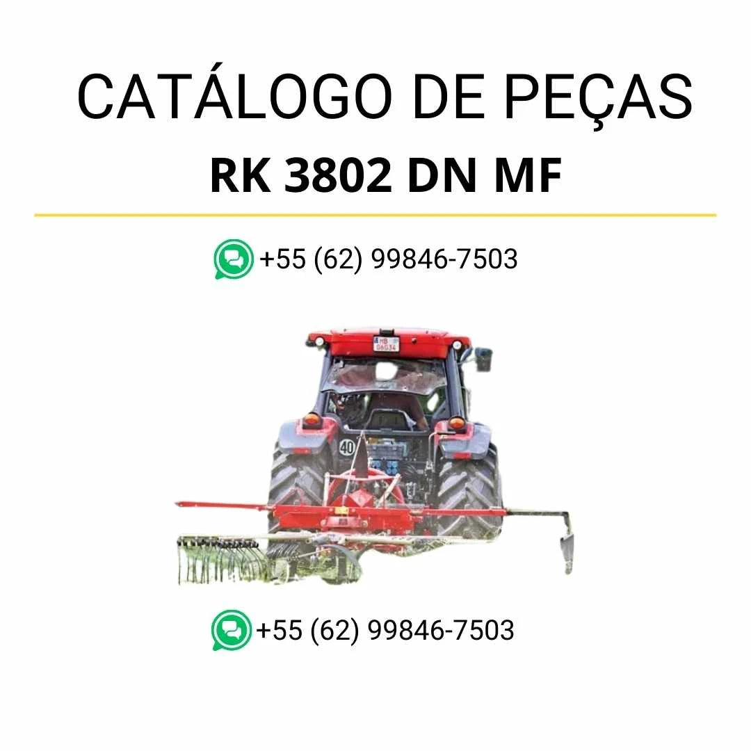 Catálogo de peças Massey Ferguson RK 3802 DN em PDF, incluindo vistas explodidas e identificação técnica dos componentes NTA