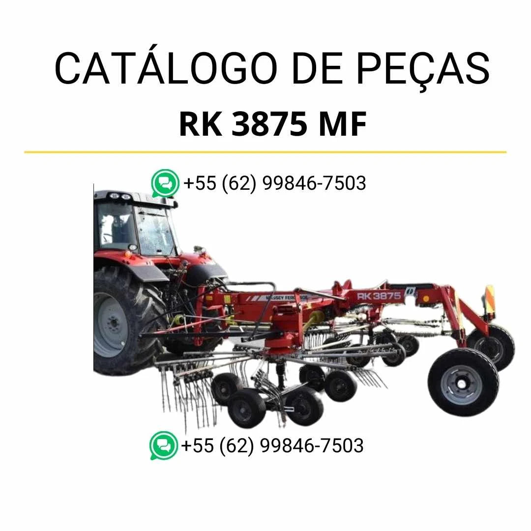 Catálogo de peças Massey Ferguson RK 3875 em PDF com ilustrações técnicas e referência completa dos componentes