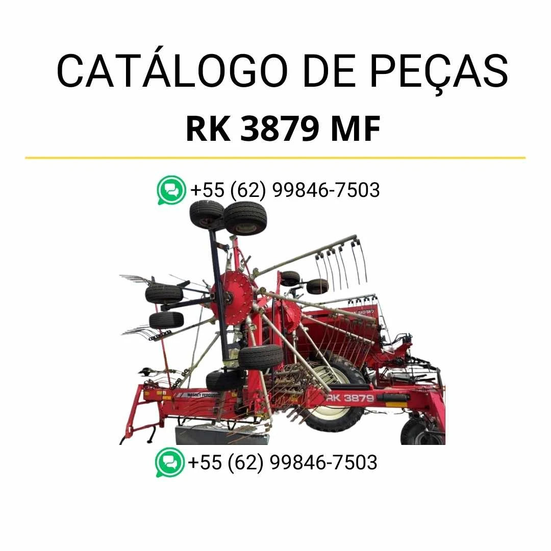 Catálogo de peças Massey Ferguson RK 3879 AIH em PDF com diagramas técnicos e identificação detalhada dos componentes