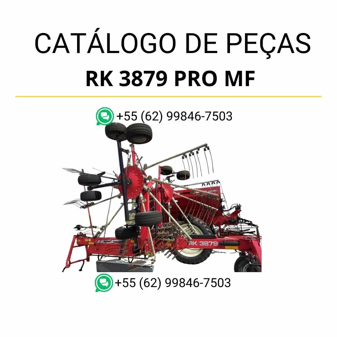 Catálogo de peças Massey Ferguson RK 3879 PRO ACV em PDF com ilustrações técnicas e detalhamento completo dos componentes