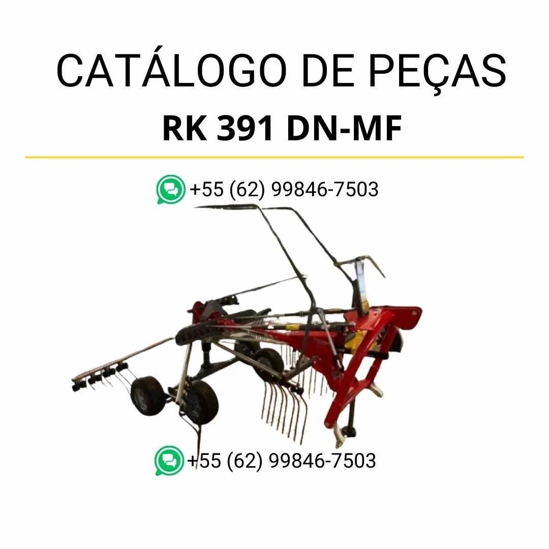 Catálogo de peças Massey Ferguson RK 391 DN NXF em PDF com ilustrações técnicas e identificação completa dos componentes