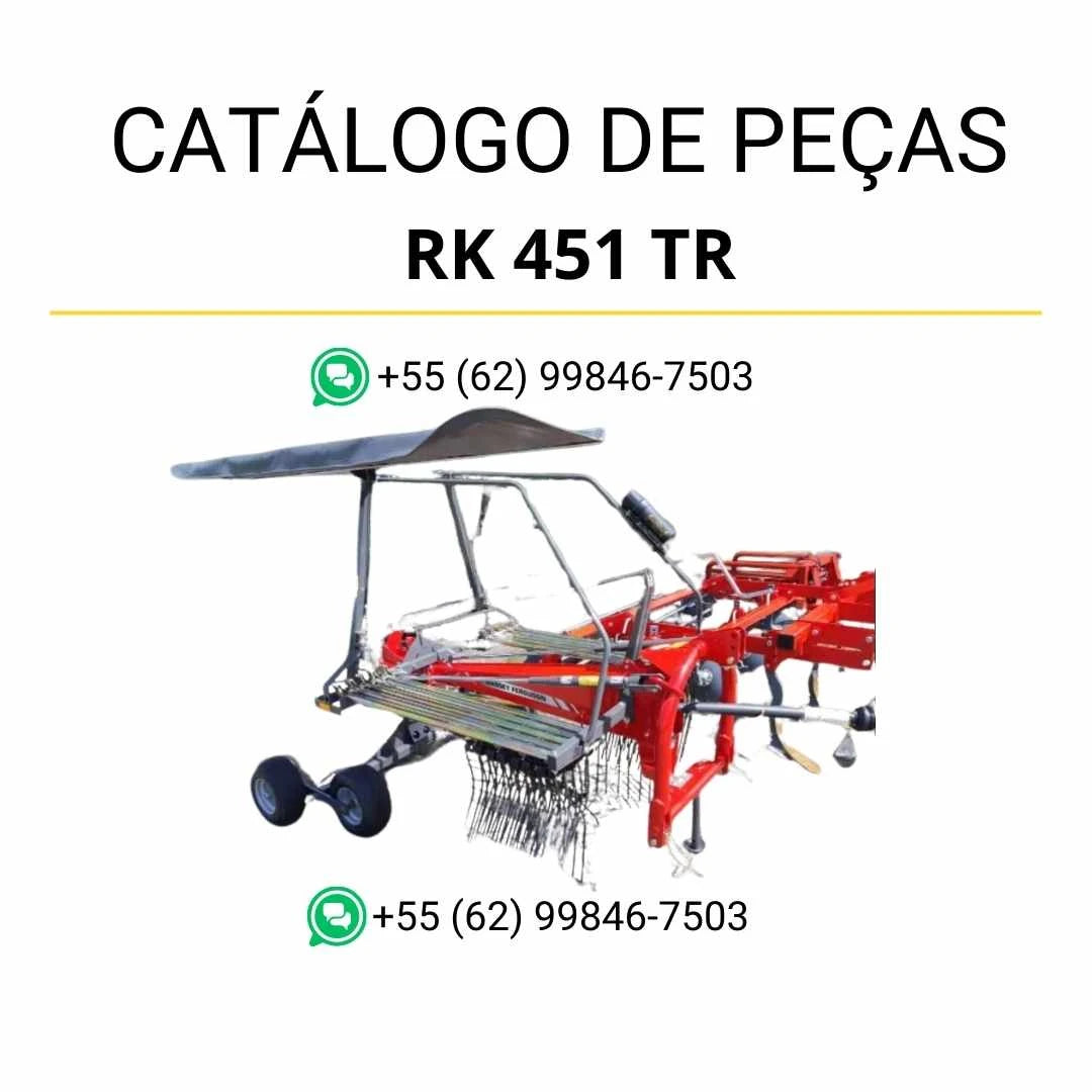 Catálogo de peças Massey Ferguson RK 451 TR ACE em PDF com ilustrações técnicas e identificação completa dos componentes