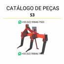 Catálogo de peças Massey Ferguson S3 Subsoiler 3 Tines em PDF com diagramas completos e identificação de componentes