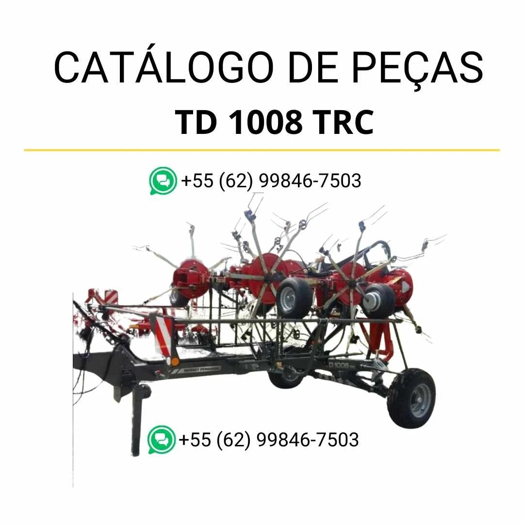 Catálogo de peças Massey Ferguson TD 1008 TRC / AMQ em PDF com diagramas técnicos e identificação detalhada dos componentes