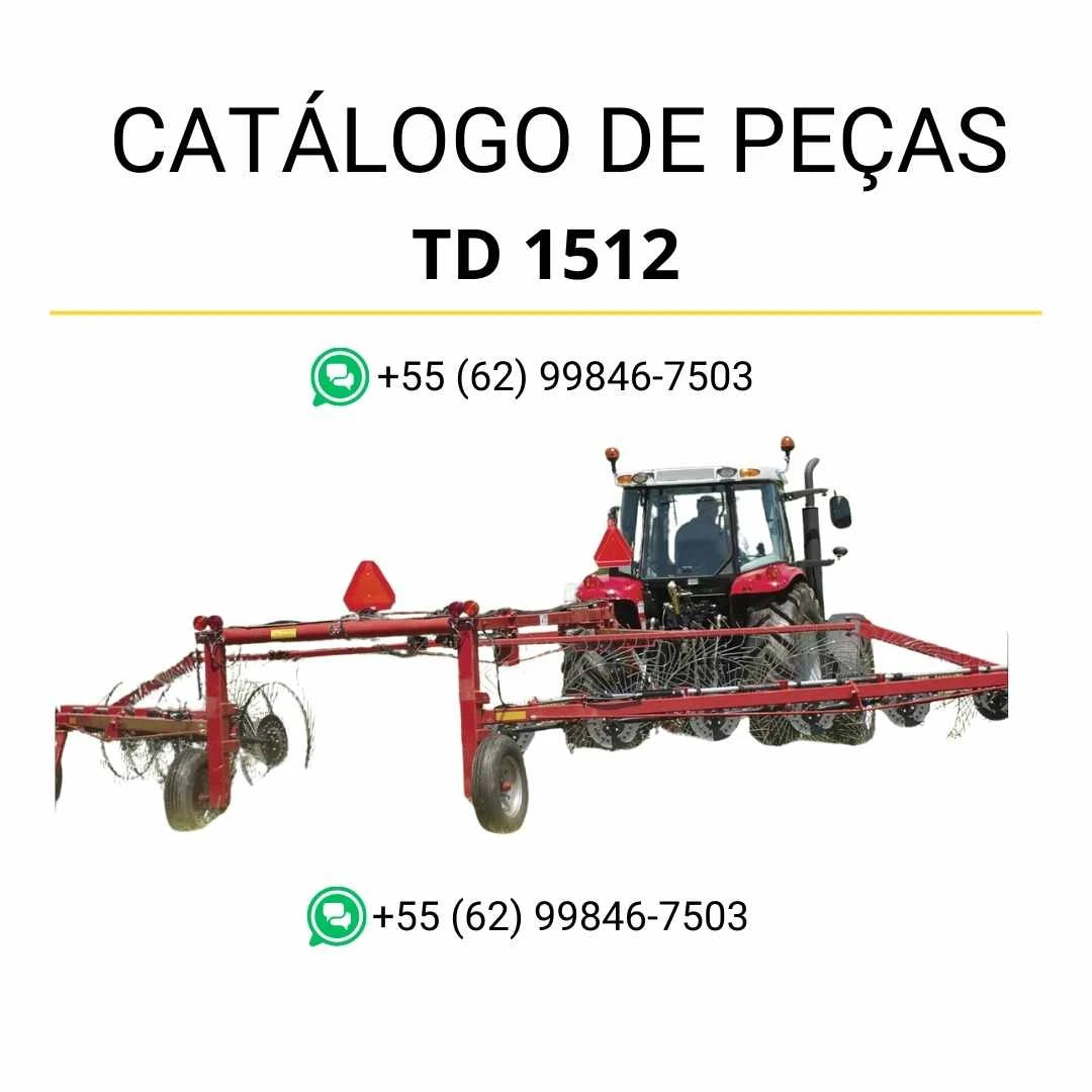 Catálogo de peças Massey Ferguson TD 1512 TR Hydro MF / TYV em PDF com diagramas técnicos e identificação detalhada dos componentes