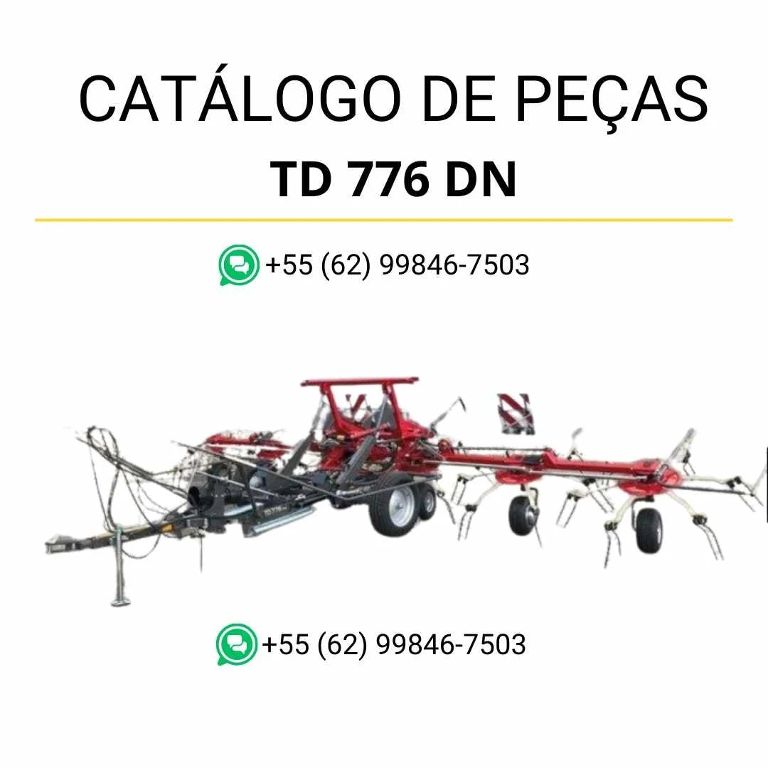 Catálogo de peças Massey Ferguson TD 776 DN / MF / NA / AMV em PDF com diagramas técnicos e identificação completa dos componentes