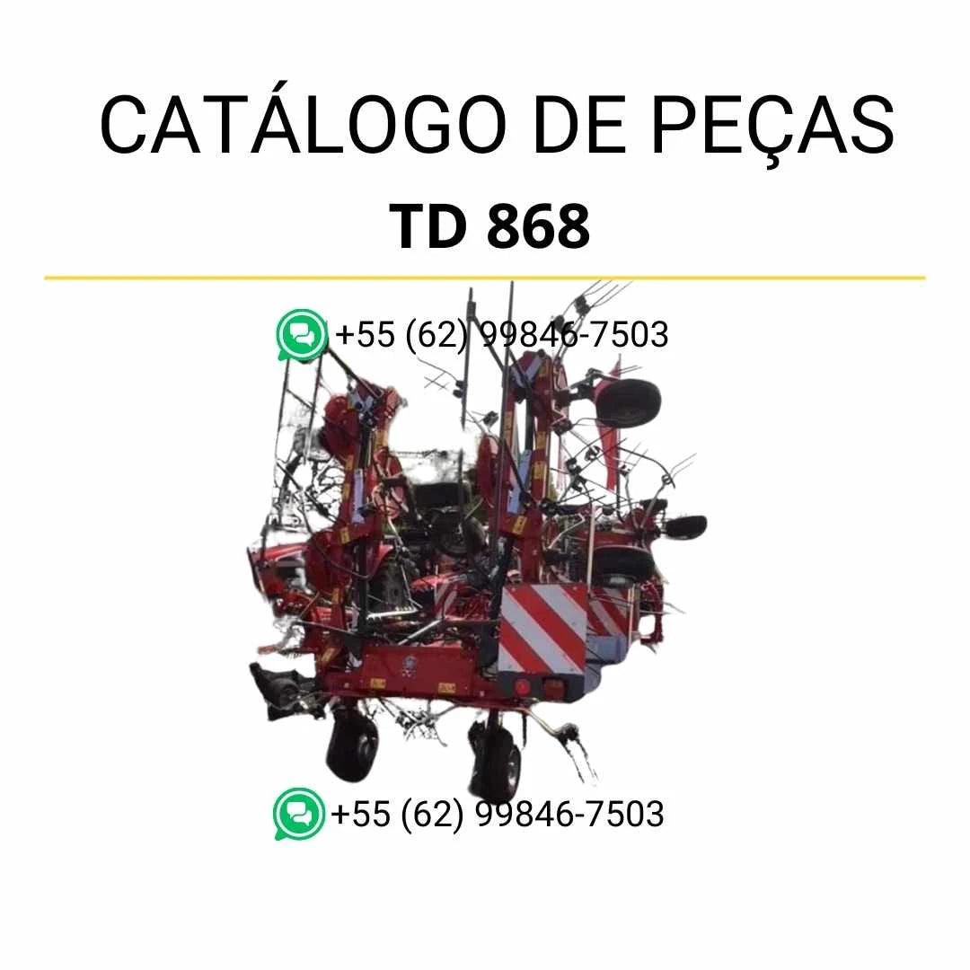 Catálogo de peças Massey Ferguson TD 868 TRC / AMM em PDF com ilustrações técnicas e lista detalhada de componentes