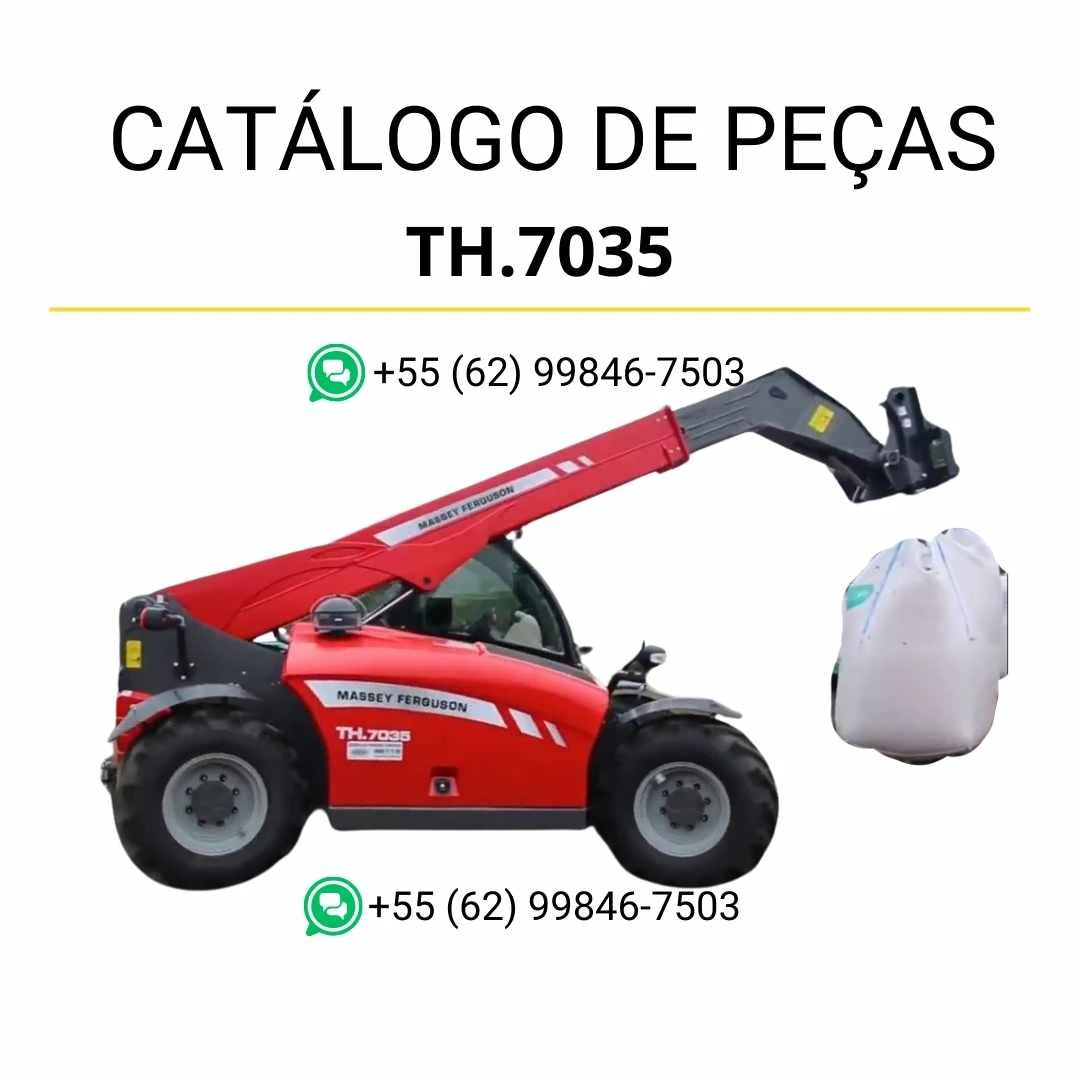 Catálogo de peças Massey Ferguson TH.7035 ST4 em PDF, trazendo diagramas detalhados e identificação precisa dos componentes do manipulador