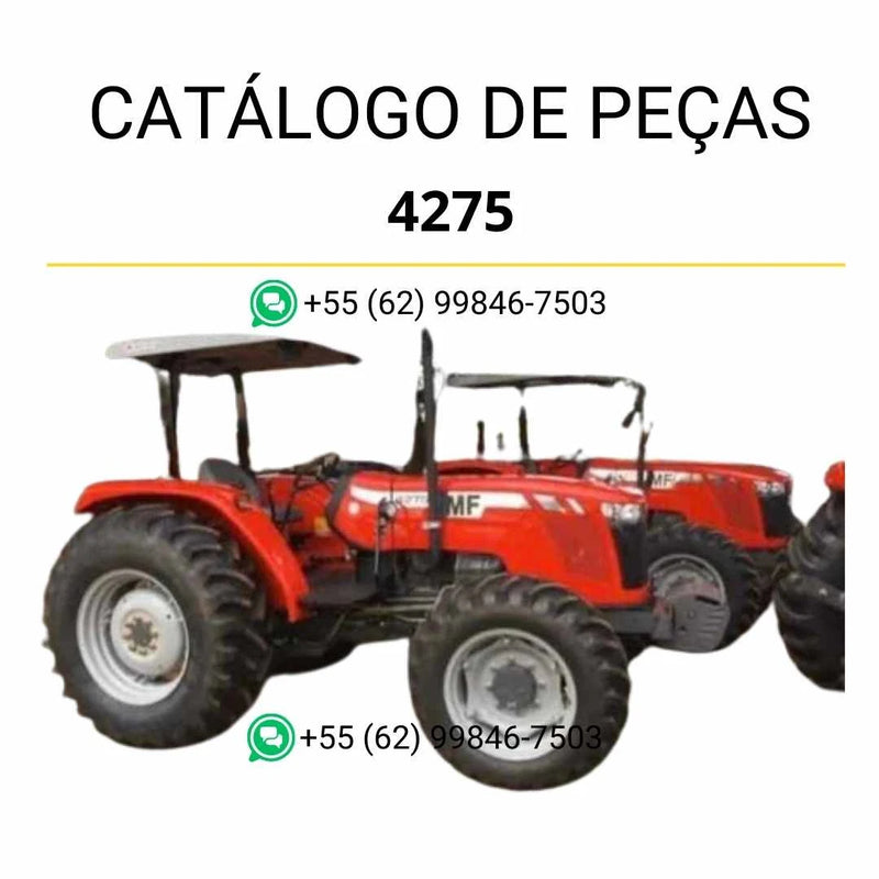 Catálogo de peças Massey Ferguson 4275 em PDF, com ilustrações técnicas e lista completa de componentes do trator