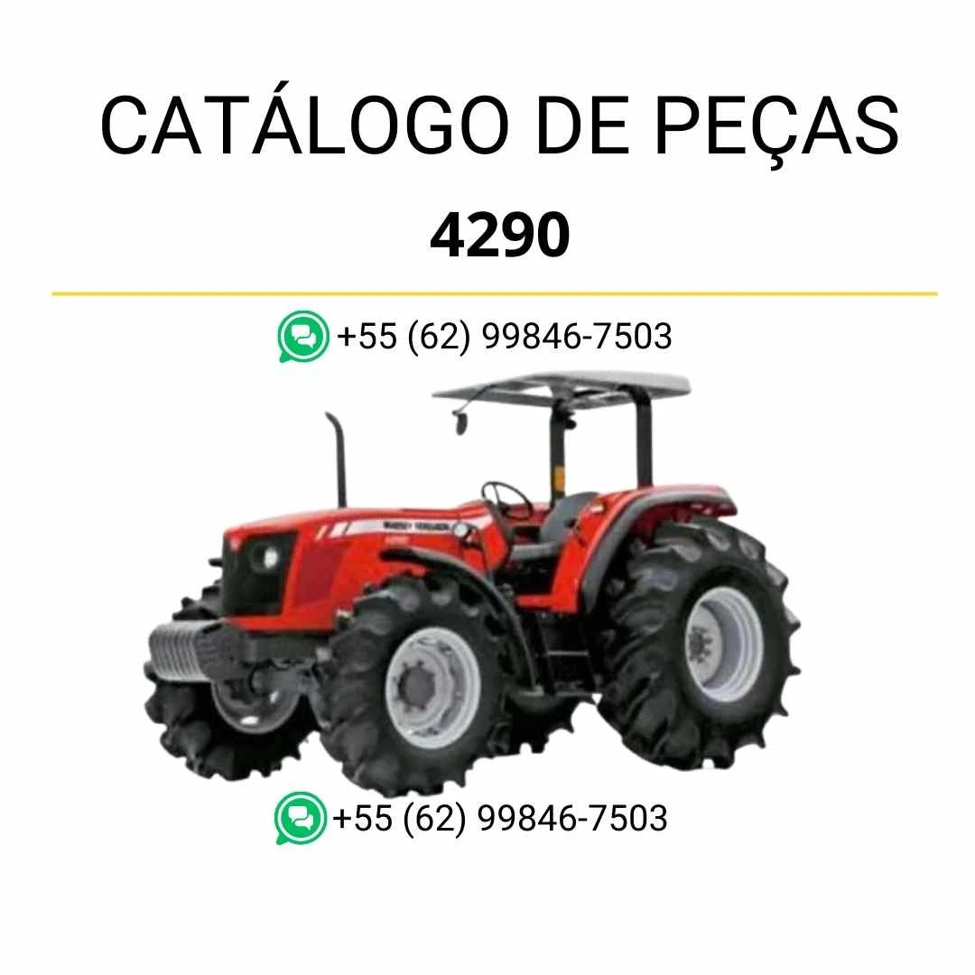 Catálogo de peças PDF do trator Massey Ferguson 4290 com diagramas ilustrados e lista completa de componentes originais