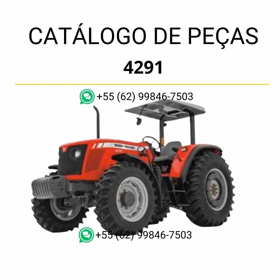 Catálogo de peças em PDF do trator Massey Ferguson 4291 com diagramas completos e identificação detalhada de componentes