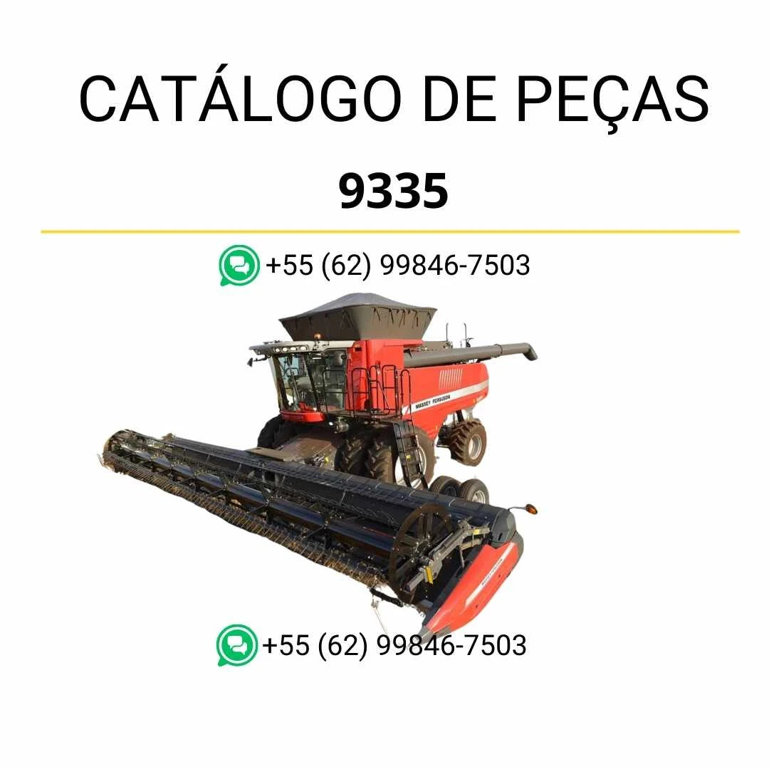 Catálogo de peças Massey Ferguson 9335 Plataforma Dynaflex em PDF, com ilustrações técnicas e detalhes completos de componentes e montagens.