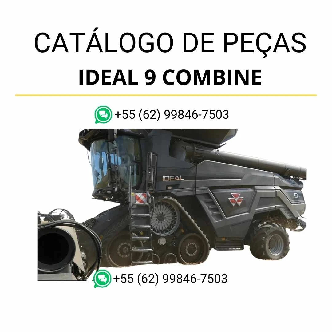 Catálogo de peças Massey Ferguson IDEAL 9 Combine em PDF com ilustrações técnicas e lista completa de componentes originais.
