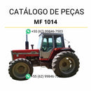 Catálogo de peças Massey Ferguson MF 1014 para trator em PDF, com diagramas técnicos e identificação completa dos componentes originais.
