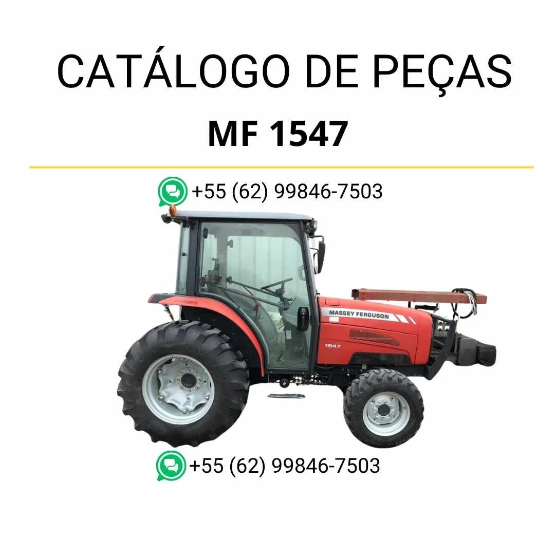 Catálogo de peças Massey Ferguson MF 1547 compacto em PDF, com diagramas ilustrados e identificação completa de componentes
