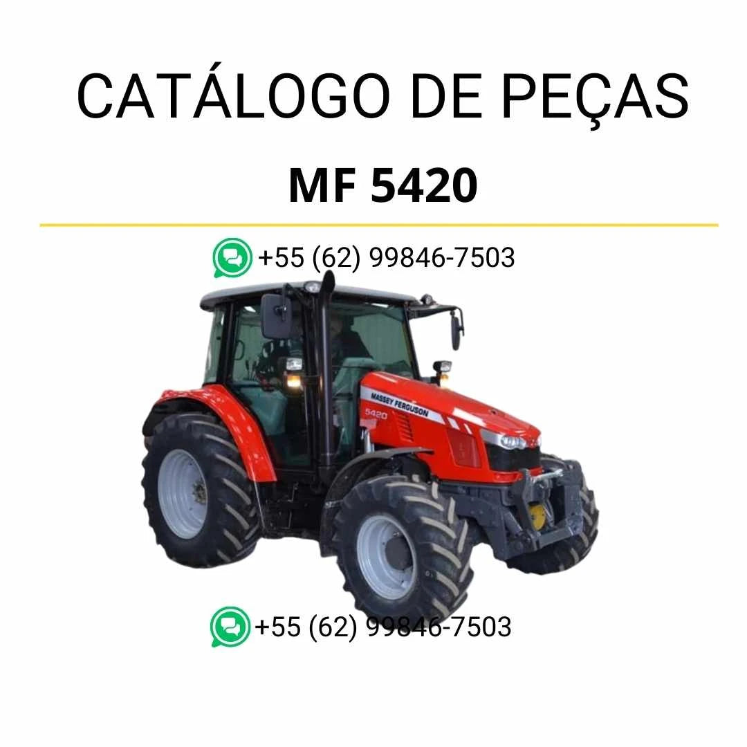 Catálogo de peças Massey Ferguson MF 5420 Tier 3 em PDF, trazendo diagramas ilustrados e identificação completa dos componentes do trator