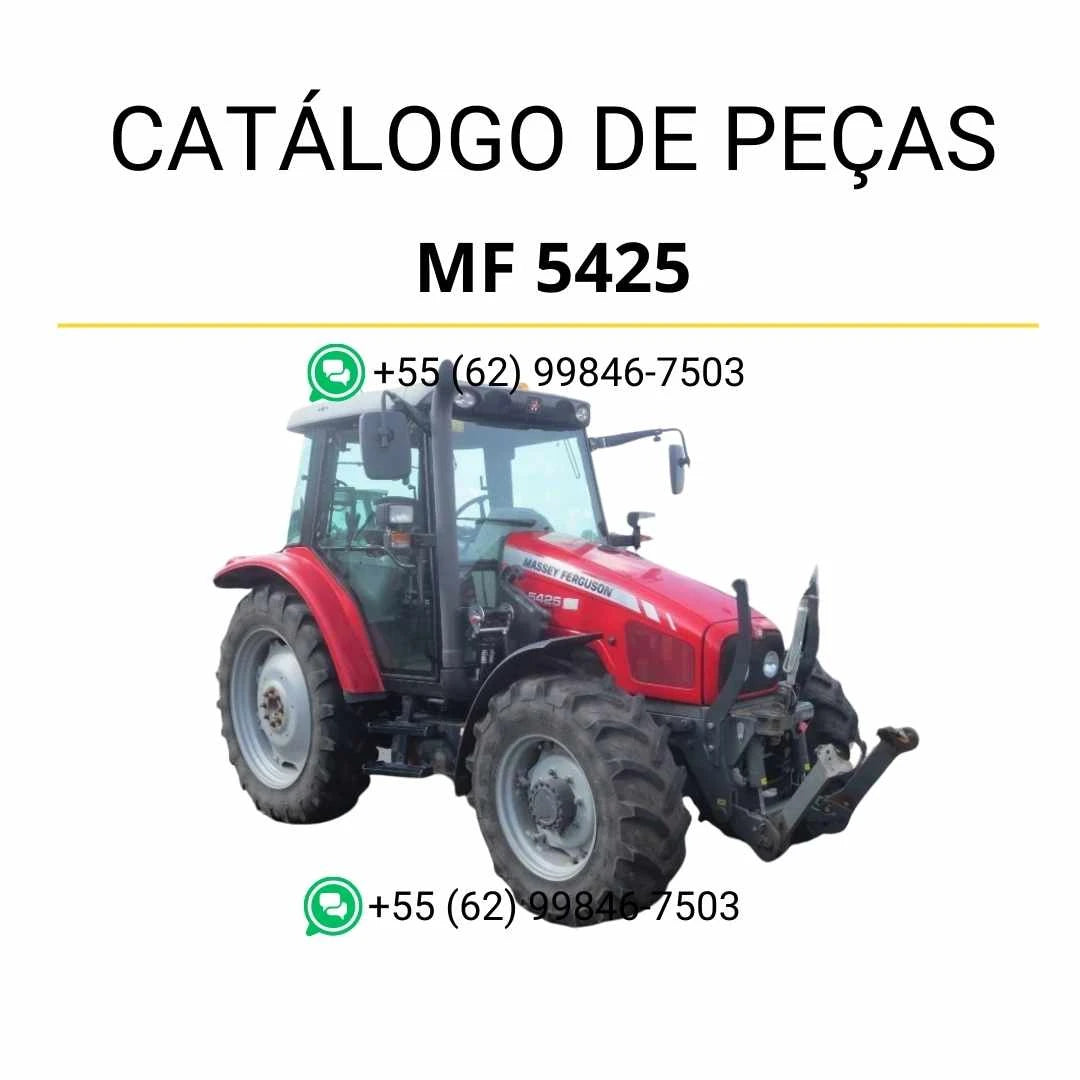 Catálogo de peças Massey Ferguson MF 5425 Tier 3 em PDF, com detalhes técnicos e identificação completa dos componentes do trator