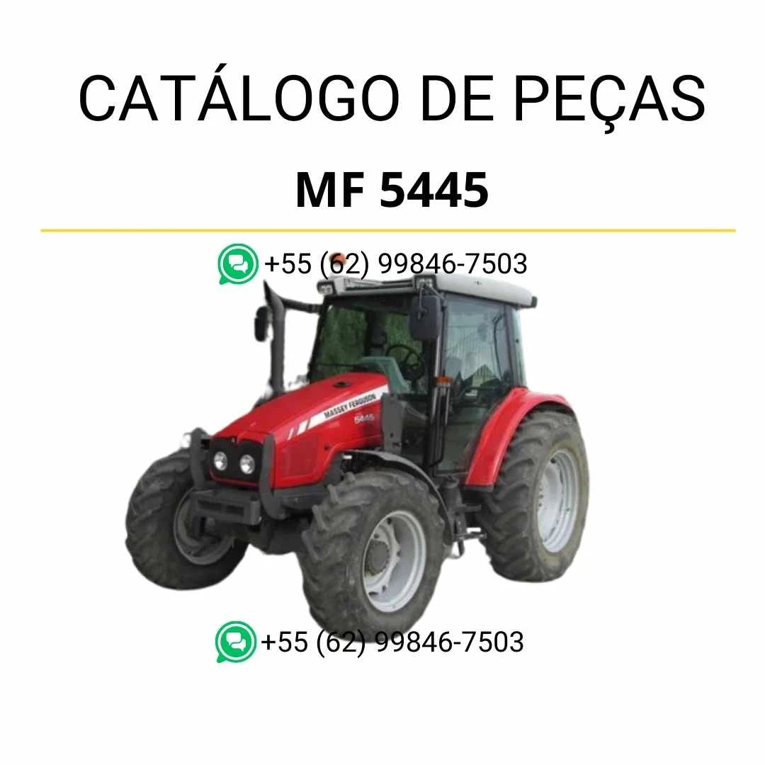 Catálogo de peças Massey Ferguson MF 5445 Tier 3 em PDF com diagramas ilustrados e identificação completa dos componentes do trator
