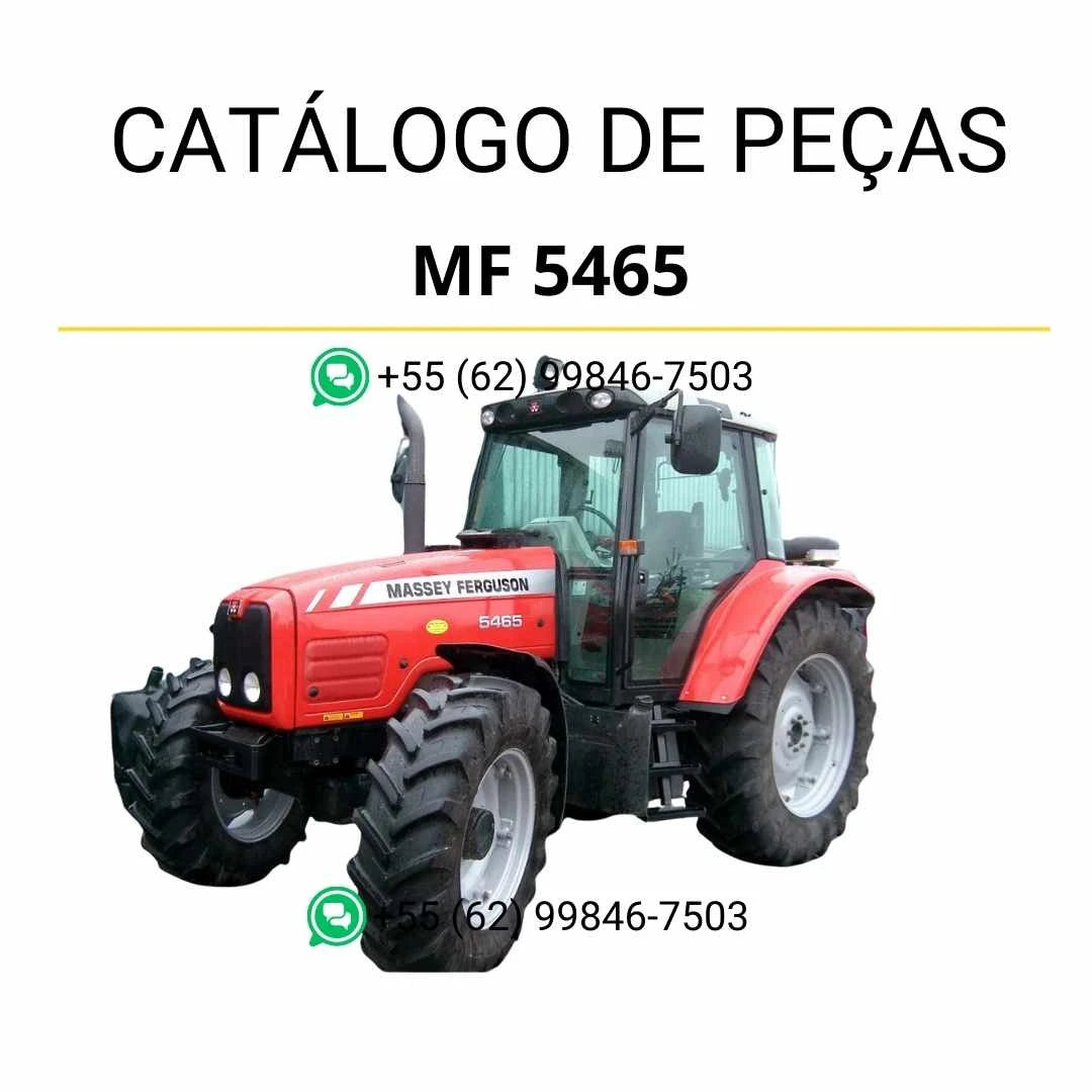 Catálogo de peças Massey Ferguson MF 5465 Tier 3 Sisu Engine em PDF, com diagramas detalhados e identificação completa dos componentes originais.