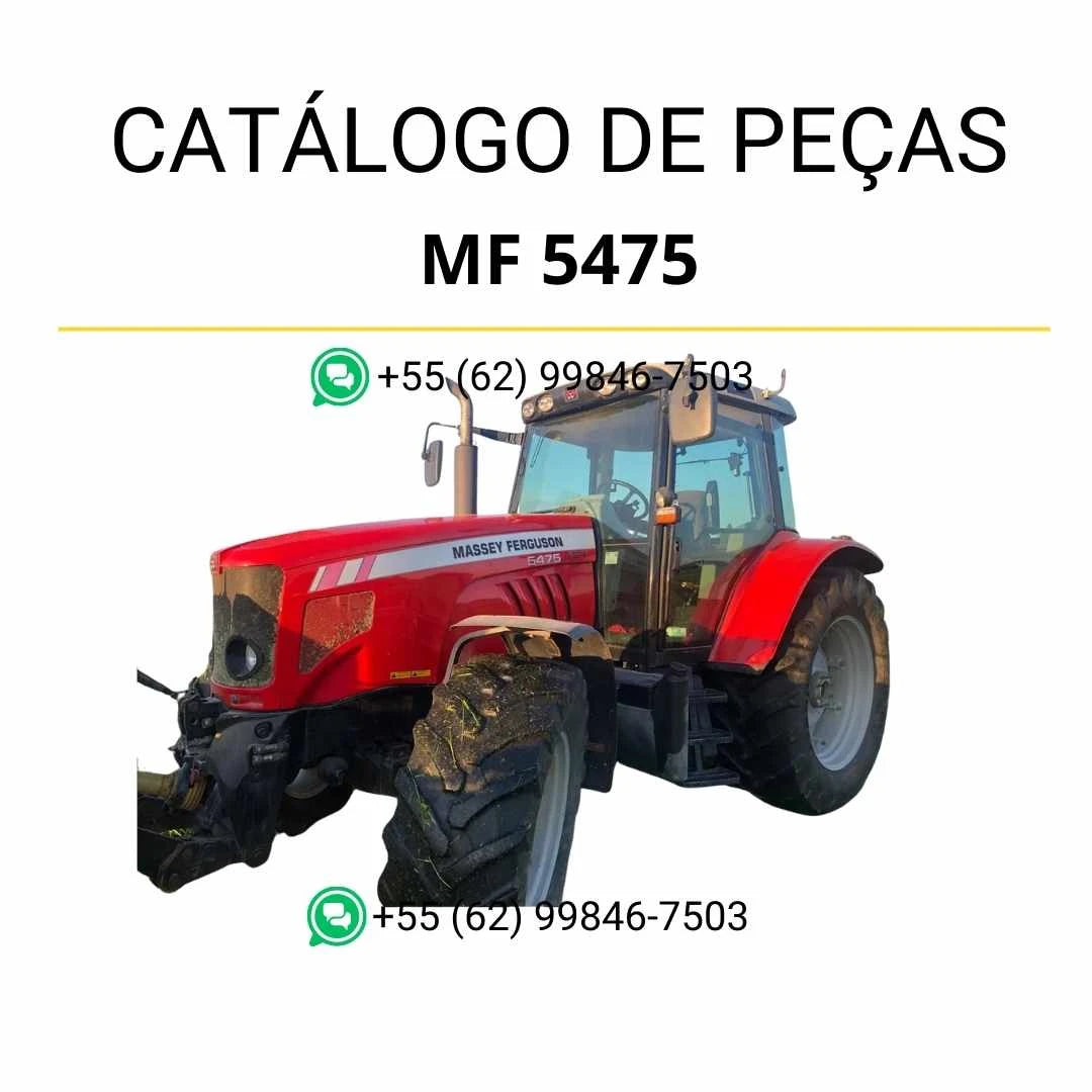 Catálogo de peças Massey Ferguson MF 5475 Tier 3 com motor Sisu em PDF, trazendo diagramas técnicos completos e identificação detalhada dos componentes originais.