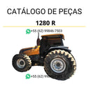 Catálogo de peças Valtra 1280R, 1380S, 1580 e 1680S em PDF — inclui ilustrações técnicas, códigos originais e lista completa de componentes do trator agrícola.