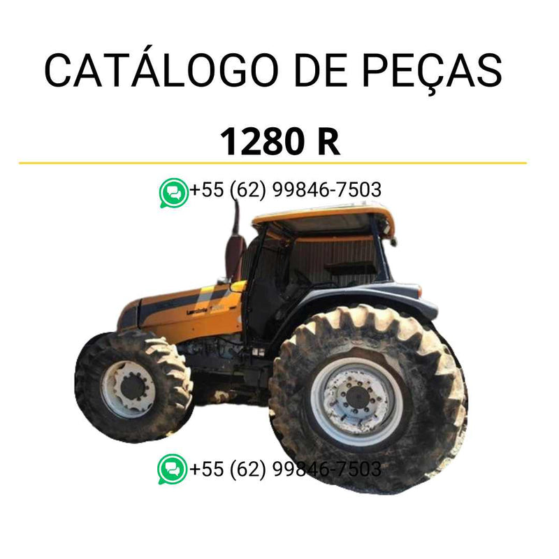 Catálogo de peças Valtra 1280R, 1380S, 1580 e 1680S em PDF — inclui ilustrações técnicas, códigos originais e lista completa de componentes do trator agrícola.