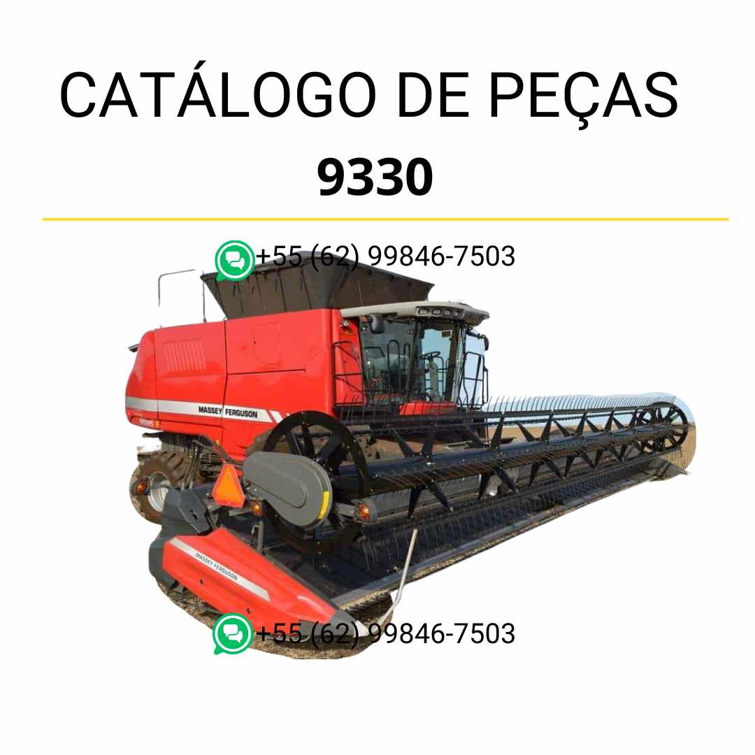 Catálogo de peças Valtra 9330 Plataforma Dynaflex Draper em PDF — contém diagramas técnicos detalhados, códigos originais e ilustrações completas para manutenção e identificação precisa dos componentes da plataforma.