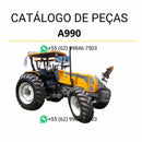 Catálogo de peças Valtra A990 Trator em PDF — contém diagramas técnicos detalhados, ilustrações precisas e lista completa de componentes originais para manutenção e identificação de peças agrícolas.