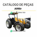Catálogo de peças Valtra A990R Tier 3 em PDF — inclui diagramas ilustrados, códigos originais e lista completa de componentes do trator agrícola Valtra.
