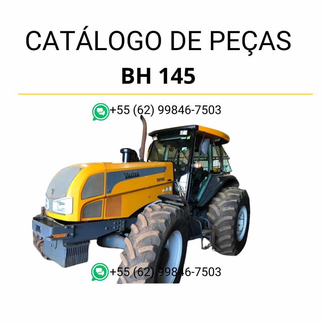 Catálogo de peças Valtra BH 145 Trator em PDF — apresenta diagramas detalhados, ilustrações técnicas e lista completa de componentes originais para manutenção e reposição de peças agrícolas.
