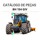 Catálogo de peças Valtra BH 154 GIV Tier 3 em PDF — apresenta diagramas técnicos completos, códigos originais e identificação detalhada das peças do trator agrícola.