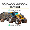 Catálogo de peças Valtra BH 194 G4 Tier 3 em PDF — contém diagramas detalhados, códigos originais e lista completa de componentes para manutenção do trator agrícola.