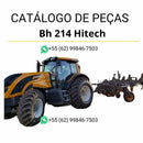Catálogo de peças Valtra BH 214 Hitech em PDF — inclui ilustrações técnicas detalhadas, lista de componentes originais e códigos completos para manutenção do trator agrícola.
