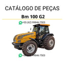 Catálogo de peças Valtra BM 100 G2 em PDF — guia completo com diagramas técnicos, códigos originais e lista detalhada de componentes do trator agrícola.