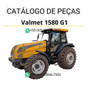 Catálogo de peças Valtra BM 85 G2 em PDF — contém diagramas ilustrativos, códigos originais e lista completa de componentes para manutenção e reposição do trator agrícola.