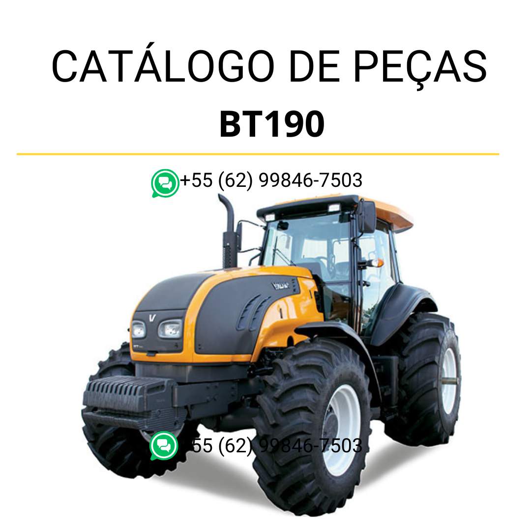 Catálogo de Peças Valtra BT 190 Trator em PDF com vistas explodidas, códigos originais e listas detalhadas de componentes